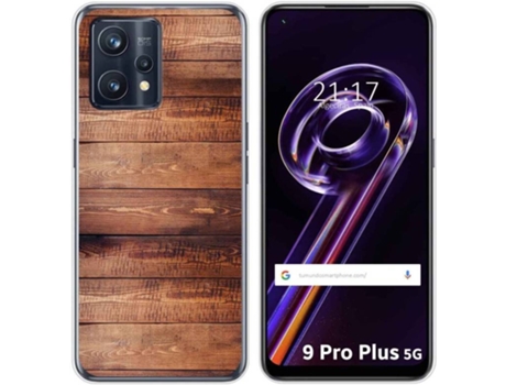 Carcasa para Realme 9 Pro Plus 5G TUMUNDOSMARTPHONE Dibujos Madera 02 Multicolor