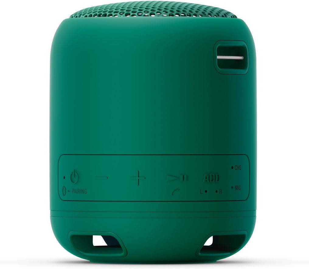 Altavoz Sony Srsxb12 verde con extra y bluetooth compacto ip6 xb12 autonomía hasta 16 horas alcance 10 microusb tamaño srsxb12g ip67