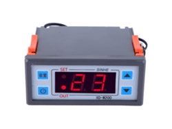 Termostato digital XD-W200 con control de temperatura ajustable y pantalla LCD de 12 V