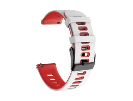 Correa para Garmin Fenix 5X Plus Blanco y Rojo