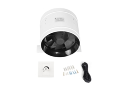 Ventilador antiescombros de 10 pulgadas para hastiales de ático, alta presión, velocidad ajustable.