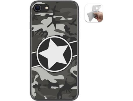 Carcasa iPhone SE 2020 TUMUNDOSMARTPHONE Camuflaje 02 Multicolor