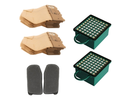 Bolsa de polvo bolsa de papel caja de filtro filtros de carbono para Vorwerk Vk130/Vk131 accesorios para aspiradoras