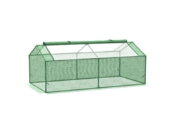 Ventana De Invernadero De Lona Verde 180x90x70cm Verde