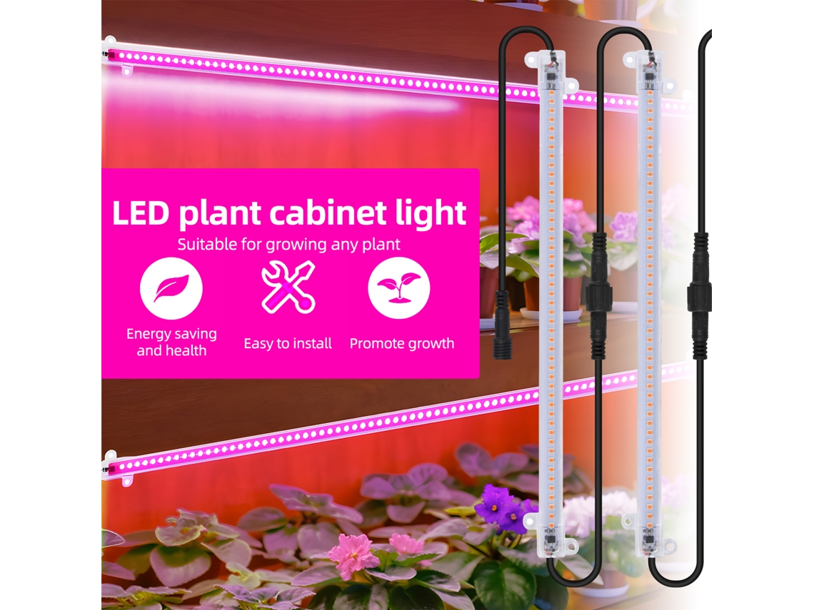 Tiras Led De 30 Cm De Espectro Completo De 2,7 W Para Plantas De Interior (paquete De 8)