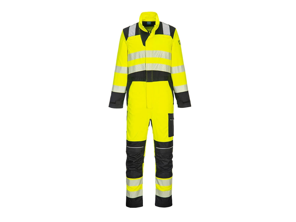 Sudadera con capucha ignífuga de alta visibilidad Pw3 Fr Modaflame / Amarillo Negro / S Portwest