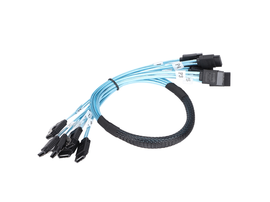 Juego De Cables Para Computadora Sata 3 De Alta Velocidad De 6 Gbps Con Mini Conector De 7 Pines - Fácil De Usar