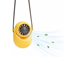 Ventilador De Cuello Usb - Mini Ventilador De Escritorio - Mini Ventilador Oscilante - Amarillo