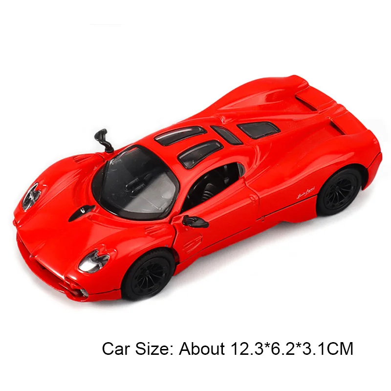 (Rojo Utopía) Escala 1:36 - Modelo de coche en miniatura - Metal fundido a presión - Vehículo en miniatura