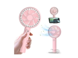 Ventilador portátil de mano, recargable por USB, batería de 2000 mAh, dirección del viento ajustable, ventilador de mesa de escritorio USHION