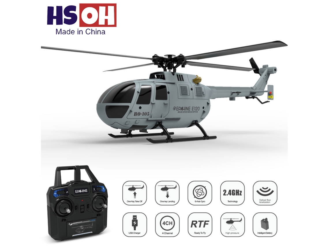 Helicóptero Rc C186 B105 2.4g, 4 Canales, 6 Ejes Con Giroscopio Electrónico, Estabilización, Naranja. Aeuzwr