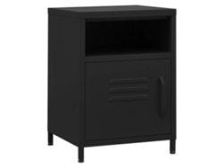 Mesa de Cabeceira LOVELY HOME Mesinha 35X35X51 Cm Aço Preto