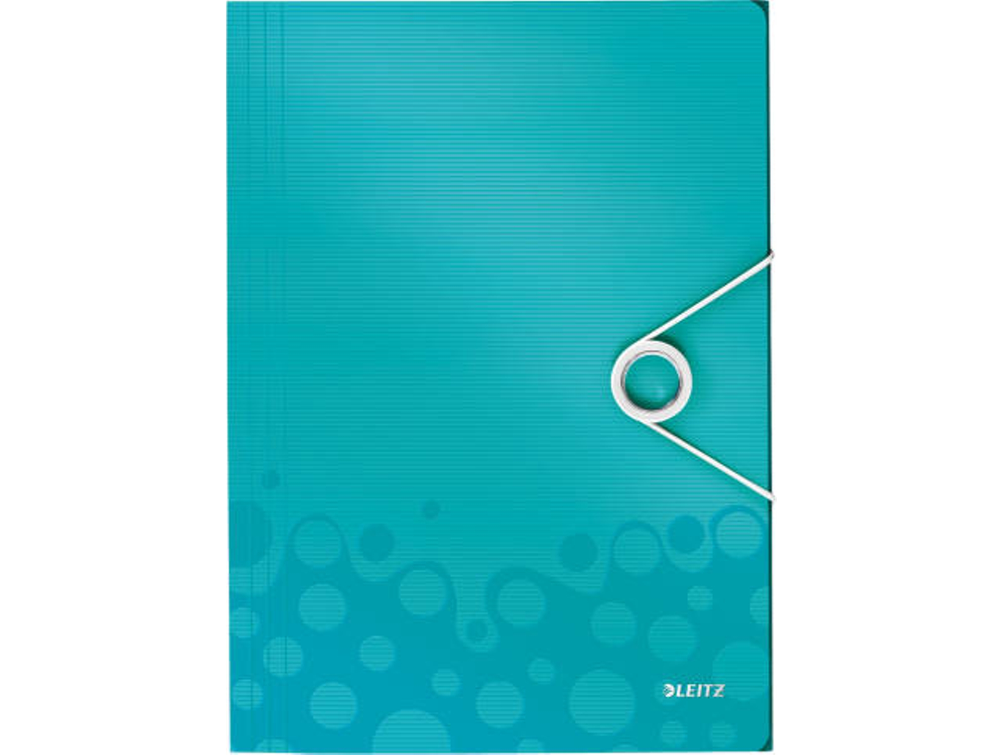 Carpeta 3 solapas LEITZ WOW Azul Turquesa (A4 - Capacidad: 150 hojas)
