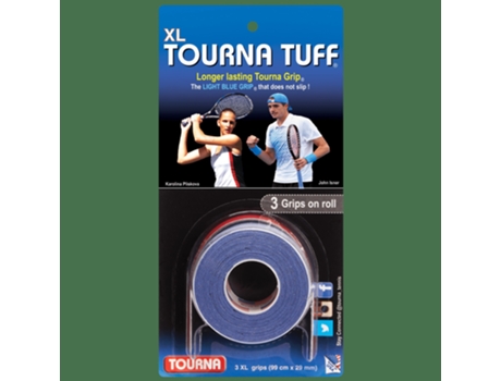 Blíster de 3 sobregrips de tenis TOURNA Tuff