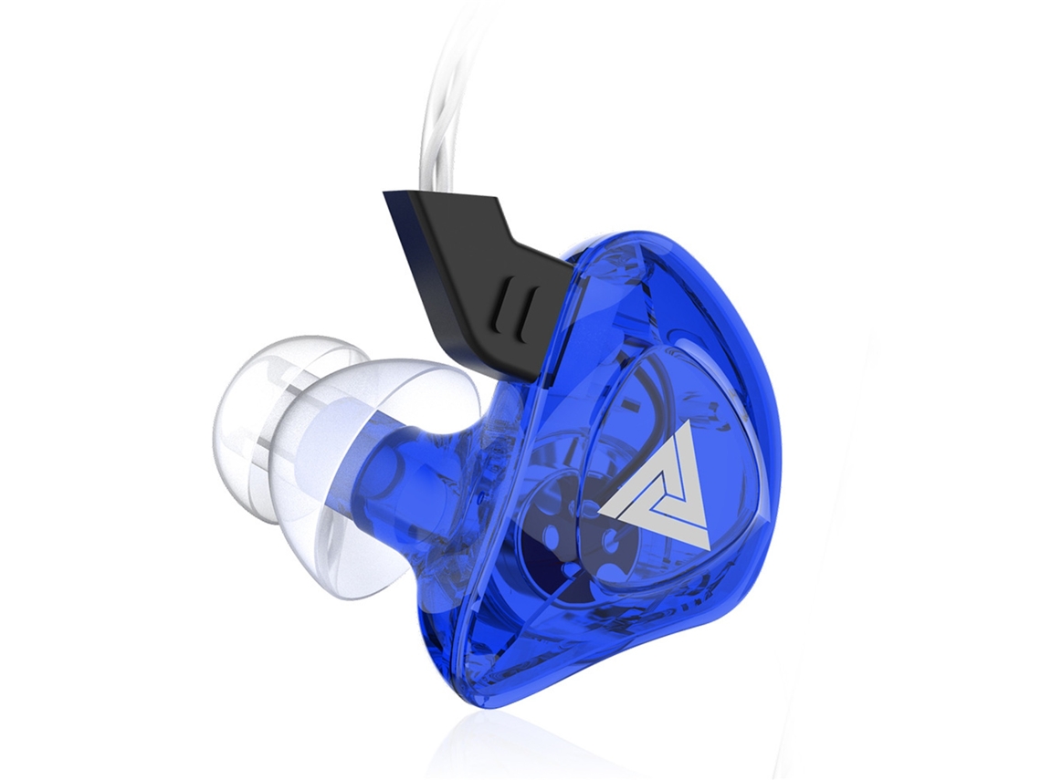 Auriculares Deportivos Con Cable Ak5-blue Con Aislamiento De Ruido, Control De Volumen Y Graves Potentes.