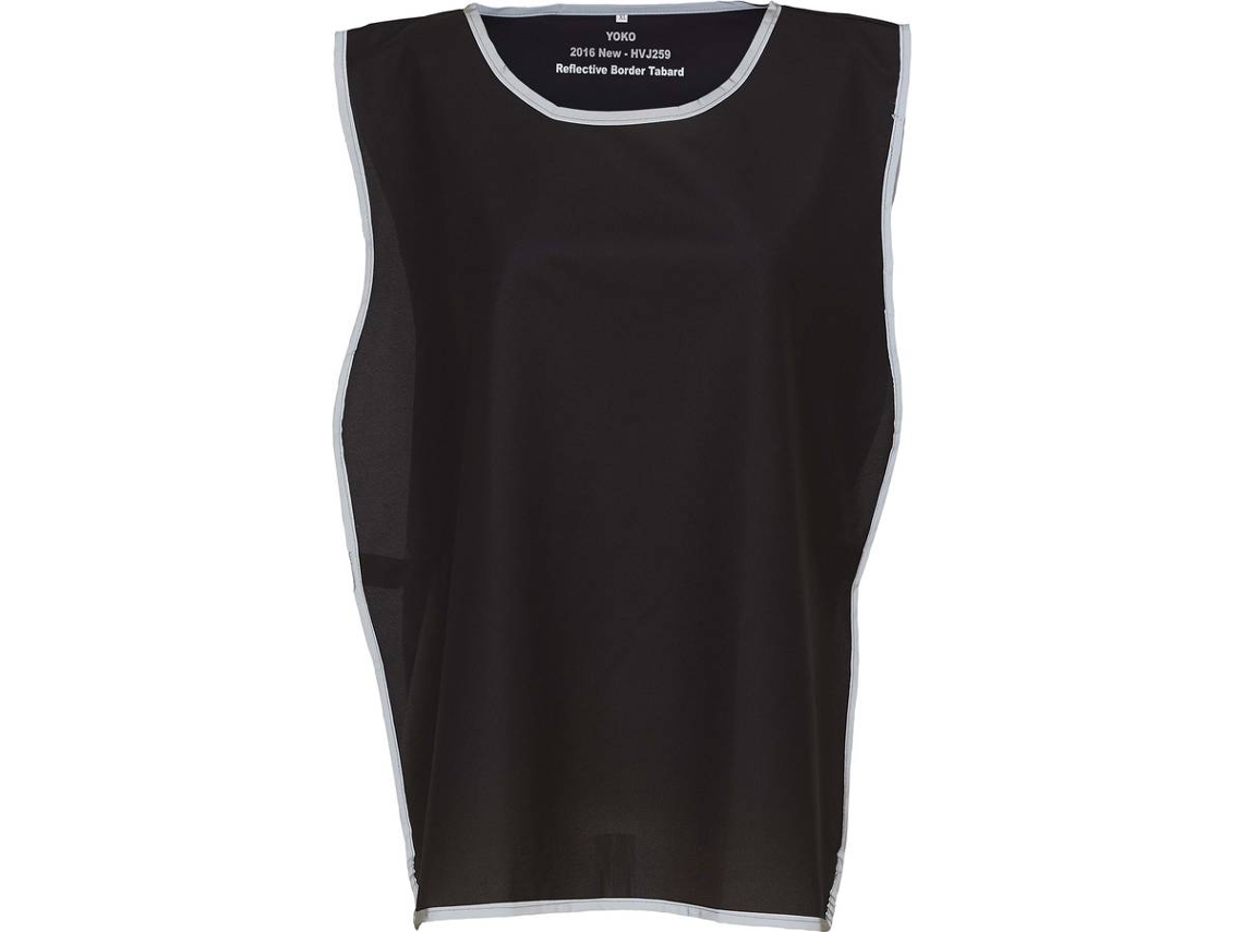 Chaleco YOKO con borde reflectante Negro (L-XL)