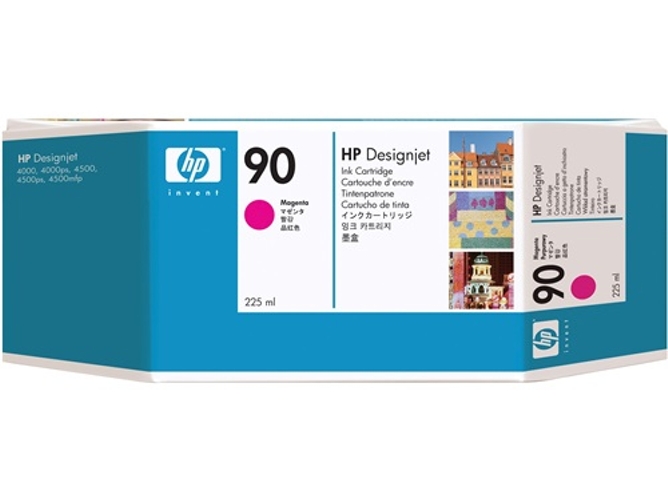 Cartucho de Tinta Original HP 90 de 225 ml C5062A Magenta para HP DESIGNJET 4000 , 4500, 4520