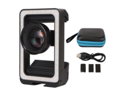 Lente Macro Hd 4k De 100 Mm Para Teléfonos Móviles Con Luz Led De Relleno Y Clip Portátil Universal.