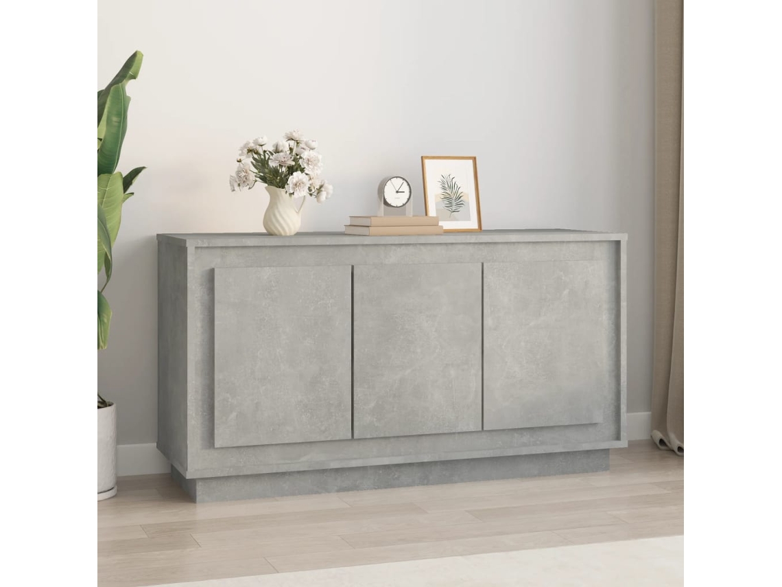Lovely Home Aparador 102X35X55 Cm Derivados de Madera Gris-Cemento