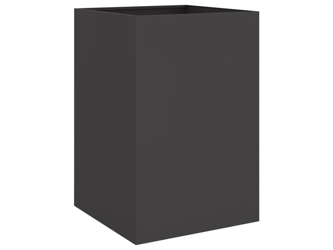 Jardinera VIDAXL Negro Acero (52x48x75cm)