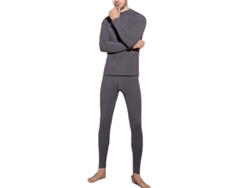 2026-conjunto De Ropa Interior Térmica Hombre Cuello Semi-alto Color Solido Mystdiy