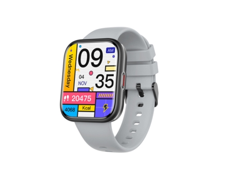 Smartwatch CHRONUS Dv03 NFC NFC Llamadas Bluetooth Ai Asistente de Voz con Tela Hd de 1,91 '' Gris