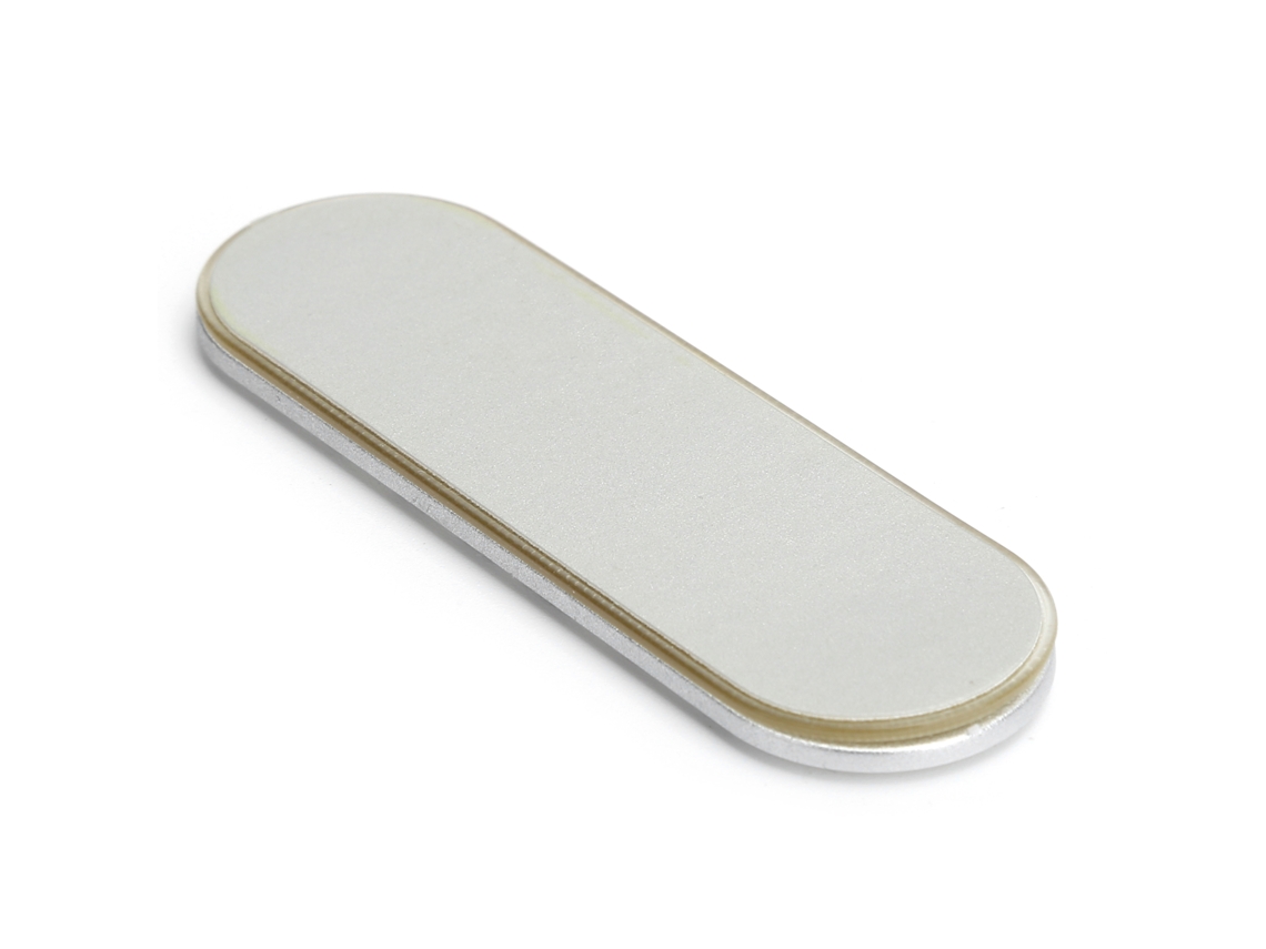 Suporte E Apoio De Dedo Para Smartphones Momo Stick Ajustável 3 Níveis Universal Abs Prata