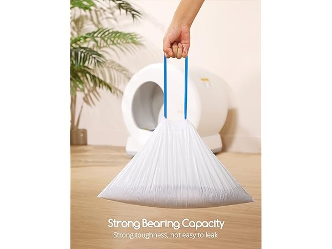 Bolsas Para Arena De Gato, Con Cierre De Cordón, Paquete De 20 Unidades, Ergonómicas, Para Uso Diario.