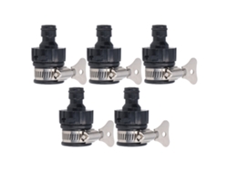 Adaptador Universal Para Grifo, 5 Piezas, 14-24 Mm, Para Jardinería, Cocina Y Mangueras Sin Fugas.