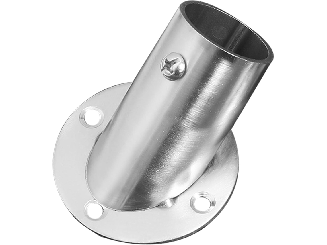 Soporte Barra Cortina Acero Inoxidable Ángulo Ajustable Montaje Triangular Accesorios Baño