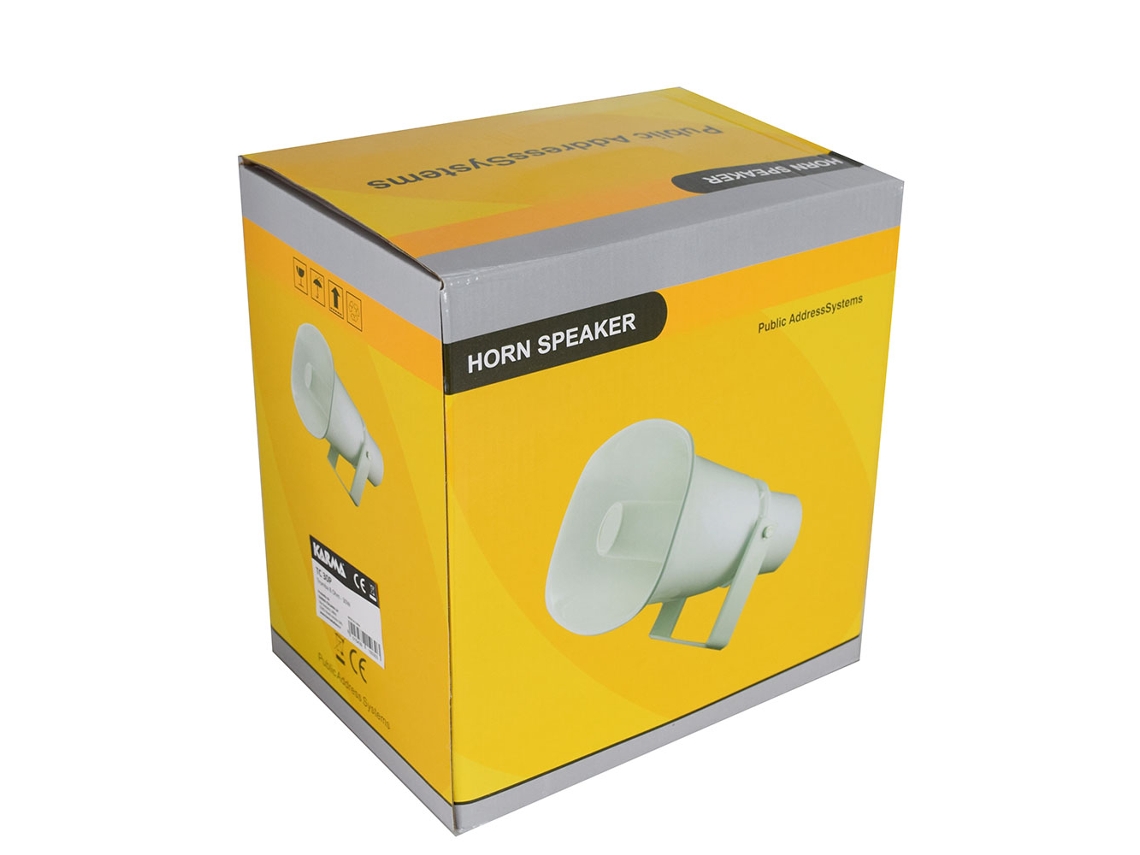 Bocina Karma de 30 W y 100 V con protección IP66
