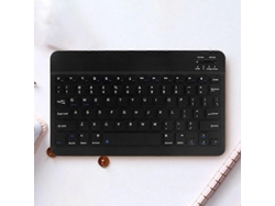 Teclado Bluetooth inalámbrico portátil de 7/8 pulgadas, negro Everley891