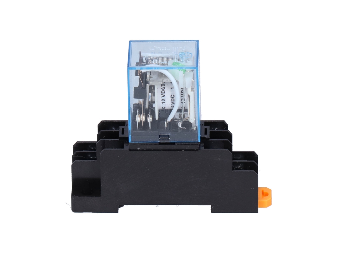 Veloriskku-relé Electromagnético De Potência De 8 Pinos Com Base E Luz Indicadora 10a 12v Para Motores Industriais