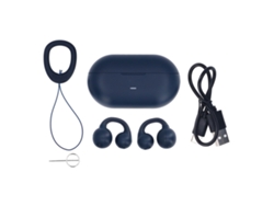 Auriculares Inalámbricos Abiertos Bluetooth 5.3 Con Estuche De Carga, 40 Horas De Autonomía, Carga Rápida, Color Azul.
