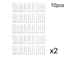 10 pinchos antipájaros de acero inoxidable de 30 cm