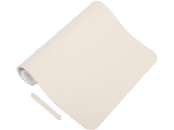 Alfombrilla De Ratón Gigante Para Oficina De 80x40 Cm En Tela Beige, Impermeable Y Con Superficie Antideslizante.