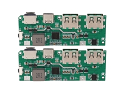 2pcs Módulo De Carga Rápida Qc4.0 Qc3.0 Con Led Dual Usb Módulo De Batería De Carga Móvil 6v‑32v