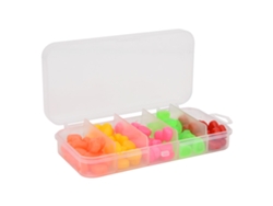 Kit de 100 señuelos de pesca artificiales de PVC con forma de maíz.
