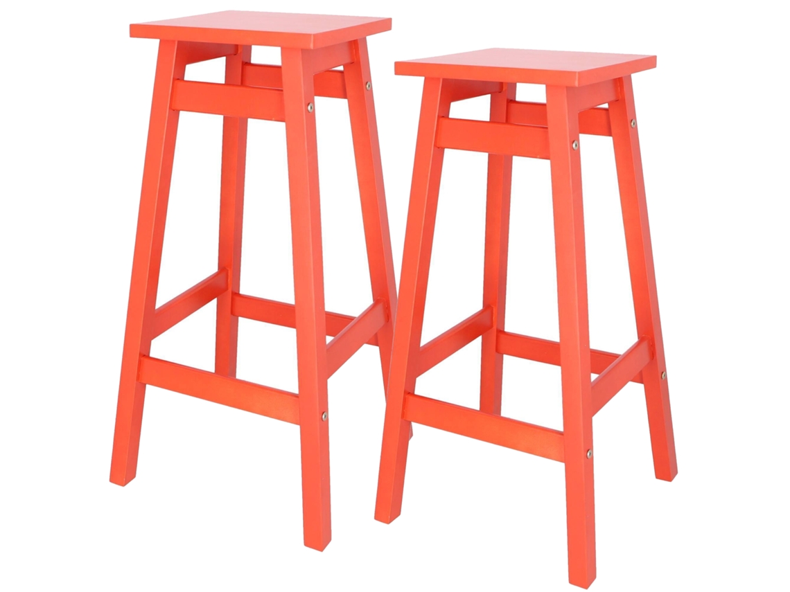 Well Home Juego De 2 Taburetes Laira En Madera De Pino