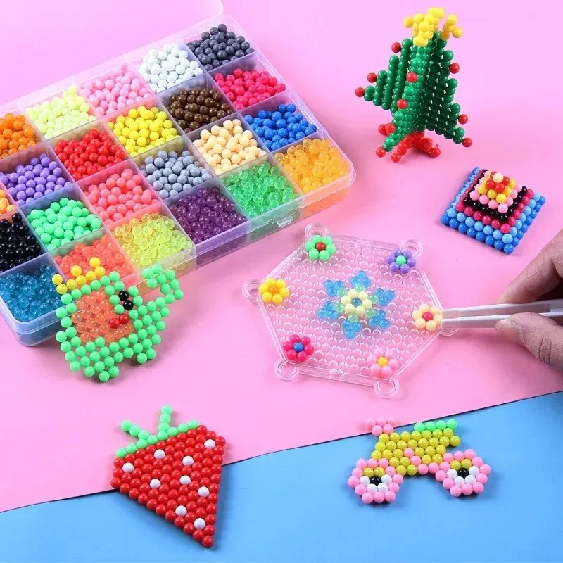 10 Colores - 1000 Cuentas Mágicas De Agua - Cuentas Mágicas Diy - Rompecabezas Educativo