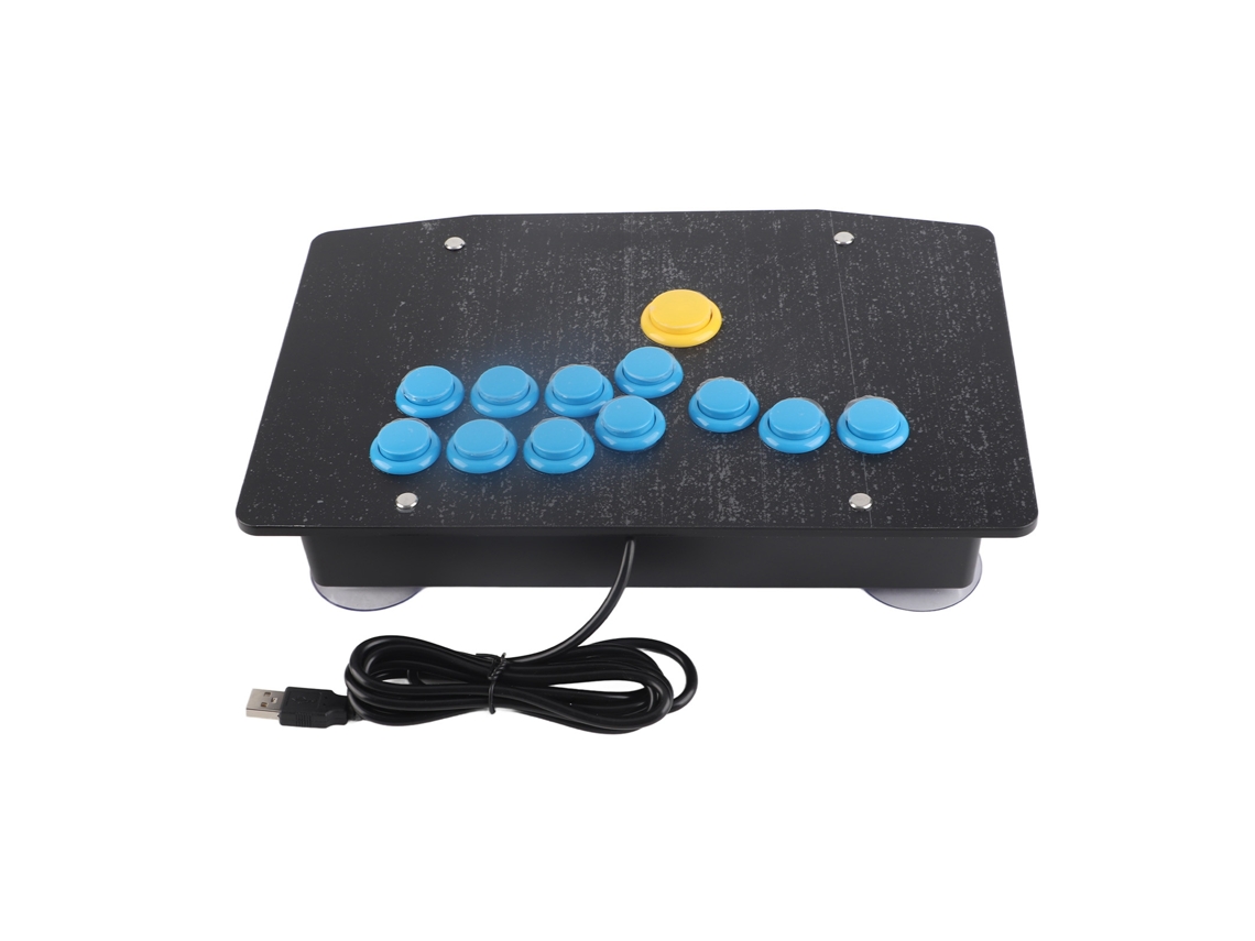 Controlador Arcade De 12 Teclas Compatible Con Socd, Todos Los Botones, Arcade Fight Stick Con Función Turbo Para Consola De Juegos De Pc