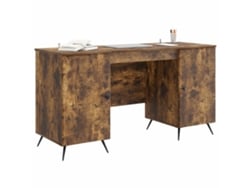 Maison Exclusive - Mesa de roble ahumado 142,5 x 50 x 75 cm Derivados de madera