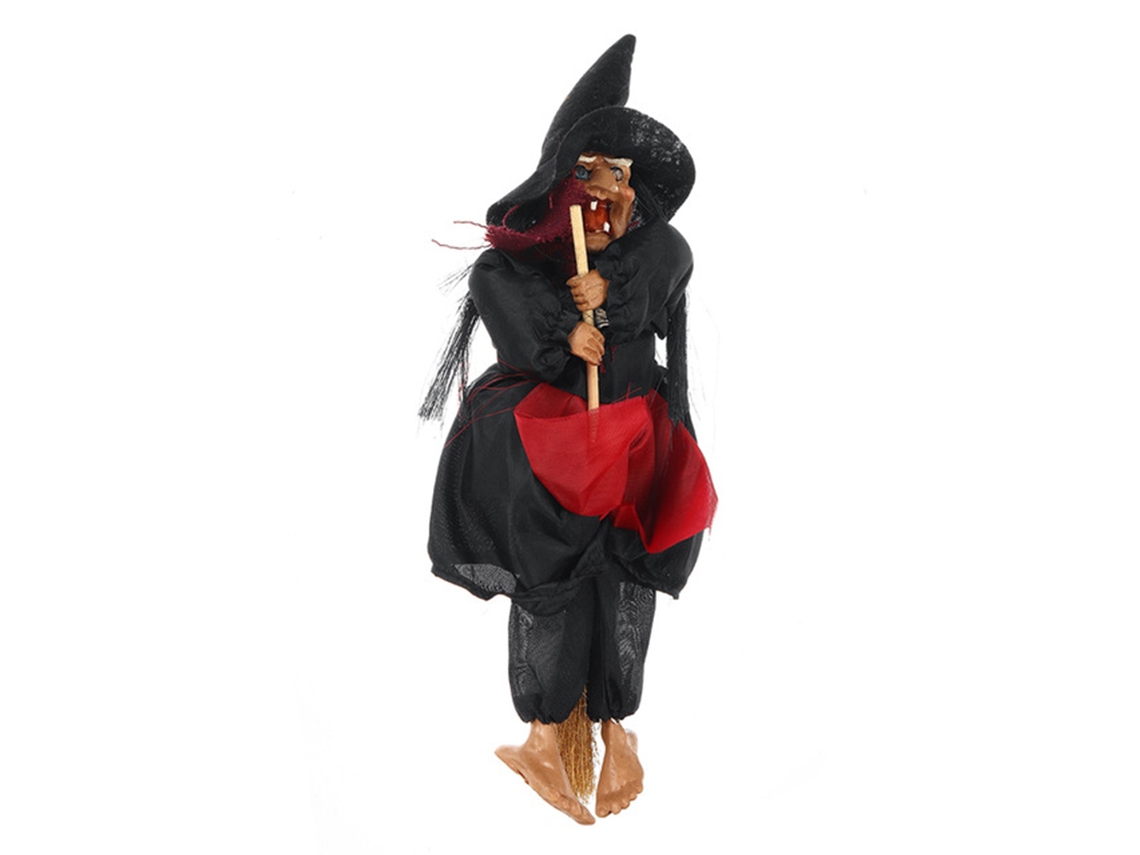 Muñeca Bruja Colgante Con Control De Voz Decoración De Halloween Juguete Animado Para Fiesta Hogar Exterior
