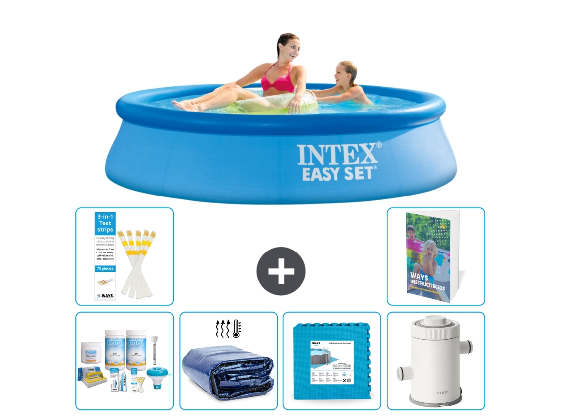 Intex Piscina Easy Set Redonda - 244x61 Cm - 7-peças S14