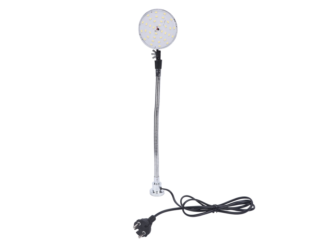Lámpara de trabajo LED de 30 cm con brazo flexible y base magnética para taller industrial/enchufe europeo