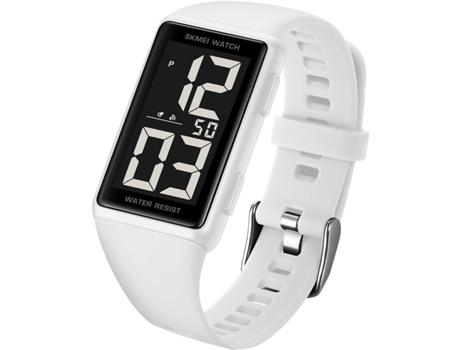 Reloj digital cuadrado VEANXIN adecuado con pantalla digital LED resistente al agua-Negro