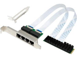 Tarjeta De Red Gigabit Ethernet Nic M.2 B Key, Adaptador Lan Industrial De 4 Puertos Para Pc