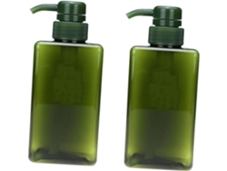 Conjunto De 2 Frascos Com Bomba Dosadora Para Viagem, Ideais Para Armazenar Loções E Shampoos Líquidos.