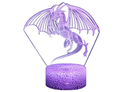 Serie Dinossauro Luz Noturna 3D - Racha Colorida 16 Núcleos - Lc-1862 JEIIBRZUI