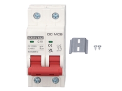 Disyuntor De Circuito Miniatura 2p Din Rail Para Sistema Solar Pv Dc1000v 10a